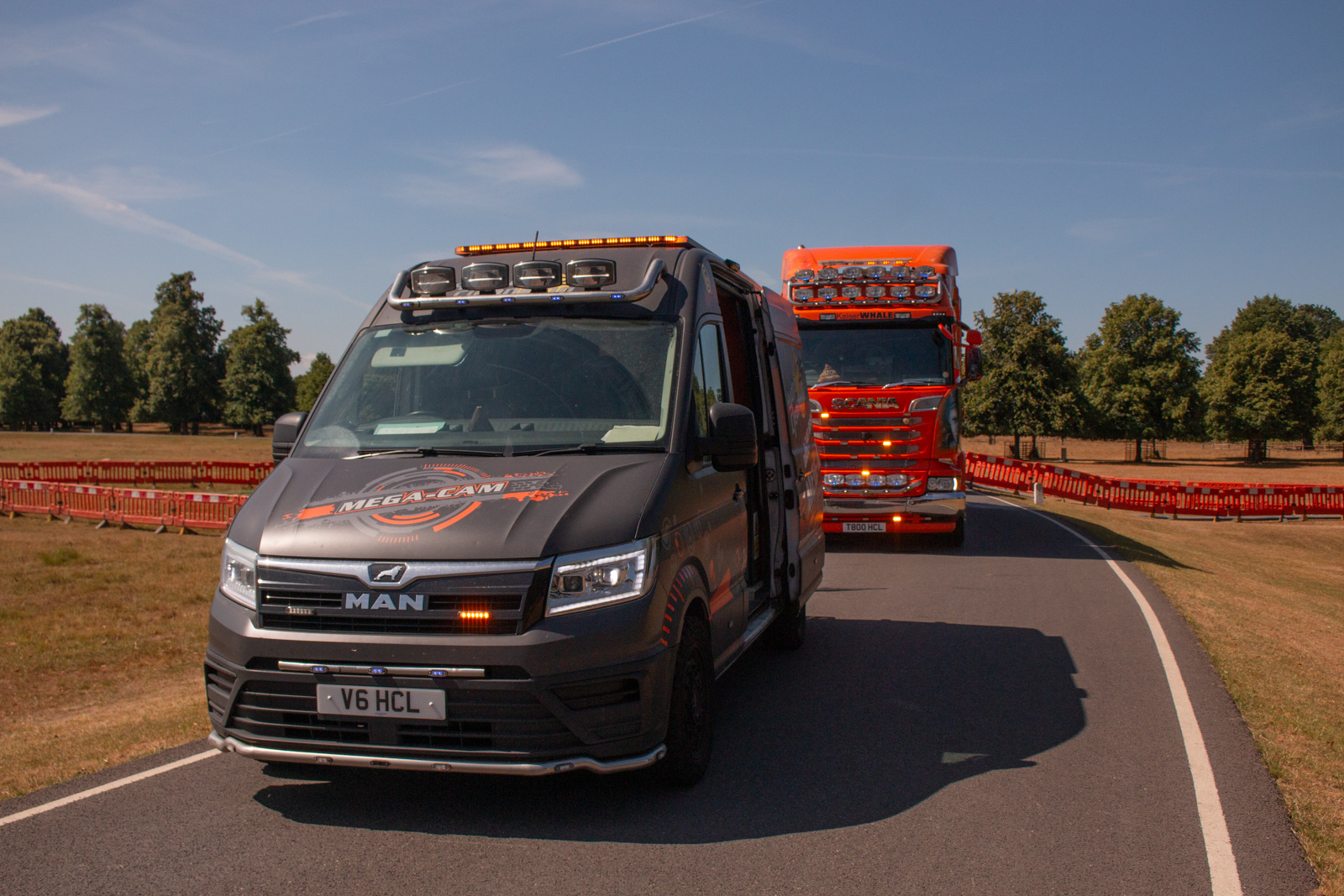 Fleet of HCL Logistics vehicles ready for deployment